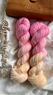 Se zlatou stelinou - růžovooranžová